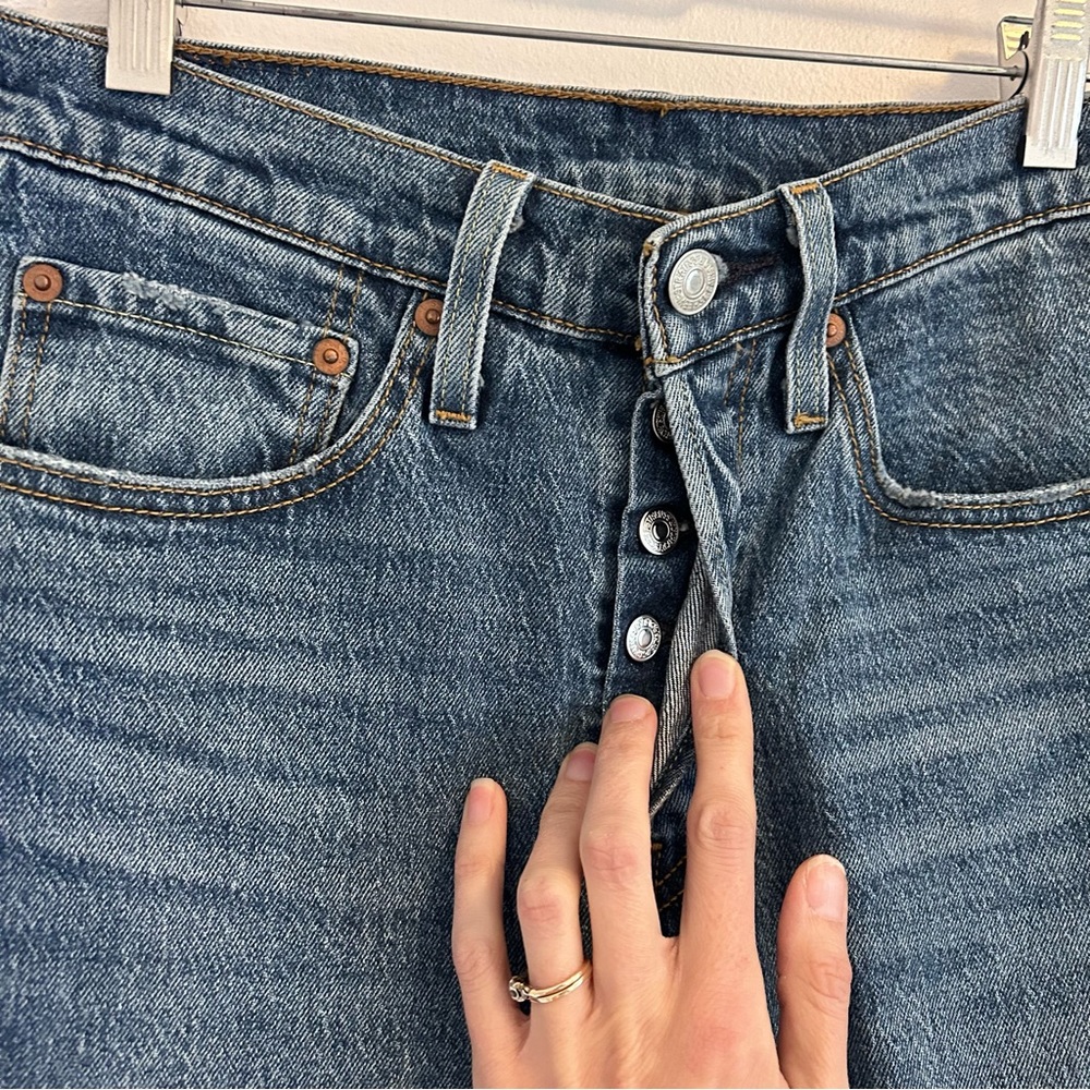 Levi’s 501 Premium Denim High Rise Button Fly 95% Cotton Size 27 - Picture 5 of 17